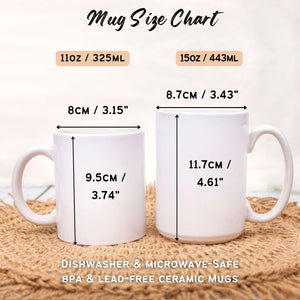 Happy Mother's Day Human Servant Personalized Mug, Cute Cartoon Cats, Unique Gift for Cat Moms