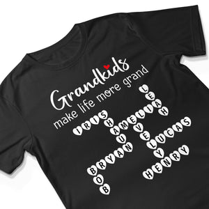 The Greatest Gift You Ever Know Crossword Puzzle Art Personalized Shirt | A Heartfelt Gift for Grandma's Birthday, Mother’s Day, or Just Because