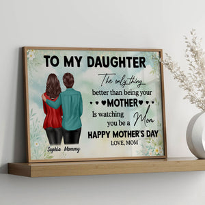 To My Daughter From Mom Personalized Poster, Heartfelt Gift For Daughter