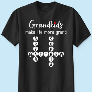 The Greatest Gift You Ever Know Crossword Puzzle Art Personalized Shirt | A Heartfelt Gift for Grandma's Birthday, Mother’s Day, or Just Because