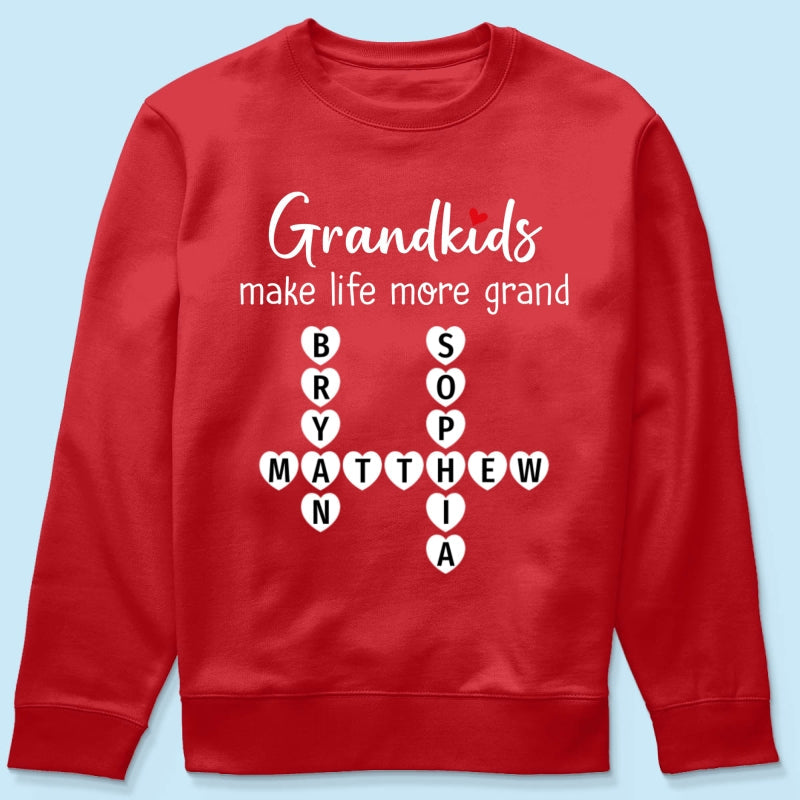 The Greatest Gift You Ever Know Crossword Puzzle Art Personalized Shirt | A Heartfelt Gift for Grandma's Birthday, Mother’s Day, or Just Because