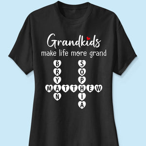 The Greatest Gift You Ever Know Crossword Puzzle Art Personalized Shirt | A Heartfelt Gift for Grandma's Birthday, Mother’s Day, or Just Because