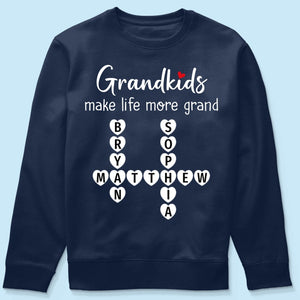 The Greatest Gift You Ever Know Crossword Puzzle Art Personalized Shirt | A Heartfelt Gift for Grandma's Birthday, Mother’s Day, or Just Because