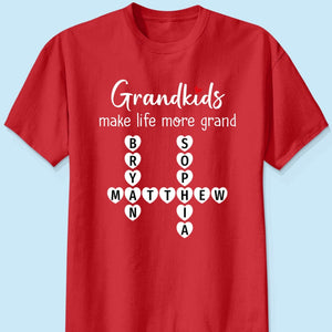 The Greatest Gift You Ever Know Crossword Puzzle Art Personalized Shirt | A Heartfelt Gift for Grandma's Birthday, Mother’s Day, or Just Because
