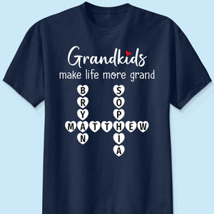 The Greatest Gift You Ever Know Crossword Puzzle Art Personalized Shirt | A Heartfelt Gift for Grandma's Birthday, Mother’s Day, or Just Because