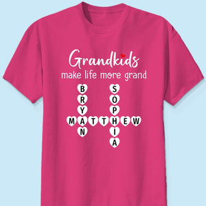 The Greatest Gift You Ever Know Crossword Puzzle Art Personalized Shirt | A Heartfelt Gift for Grandma's Birthday, Mother’s Day, or Just Because