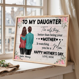 To My Daughter From Mom Personalized Poster, Heartfelt Gift For Daughter