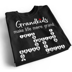 The Greatest Gift You Ever Know Crossword Puzzle Art Personalized Shirt | A Heartfelt Gift for Grandma's Birthday, Mother’s Day, or Just Because