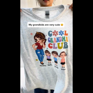 Cool Grandma Club Personalized Shirt, Gift For Grandma