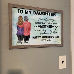To My Daughter From Mom Personalized Poster, Heartfelt Gift For Daughter