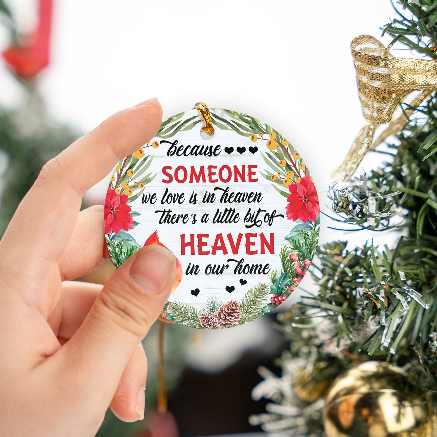 Cardinal - Personalized Remembrance Ornament