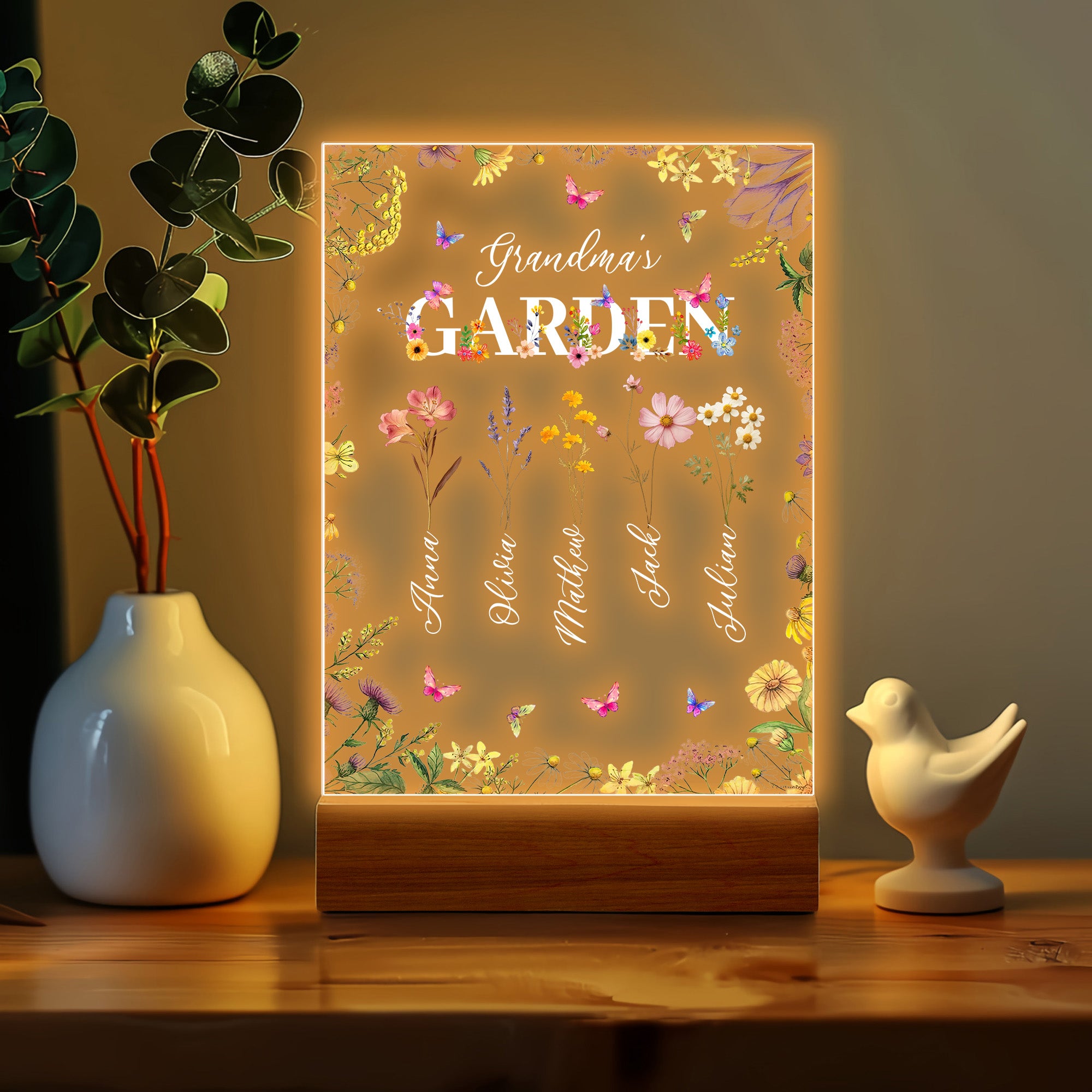 Grandma's Garden - Personalized Acrylic Plaque