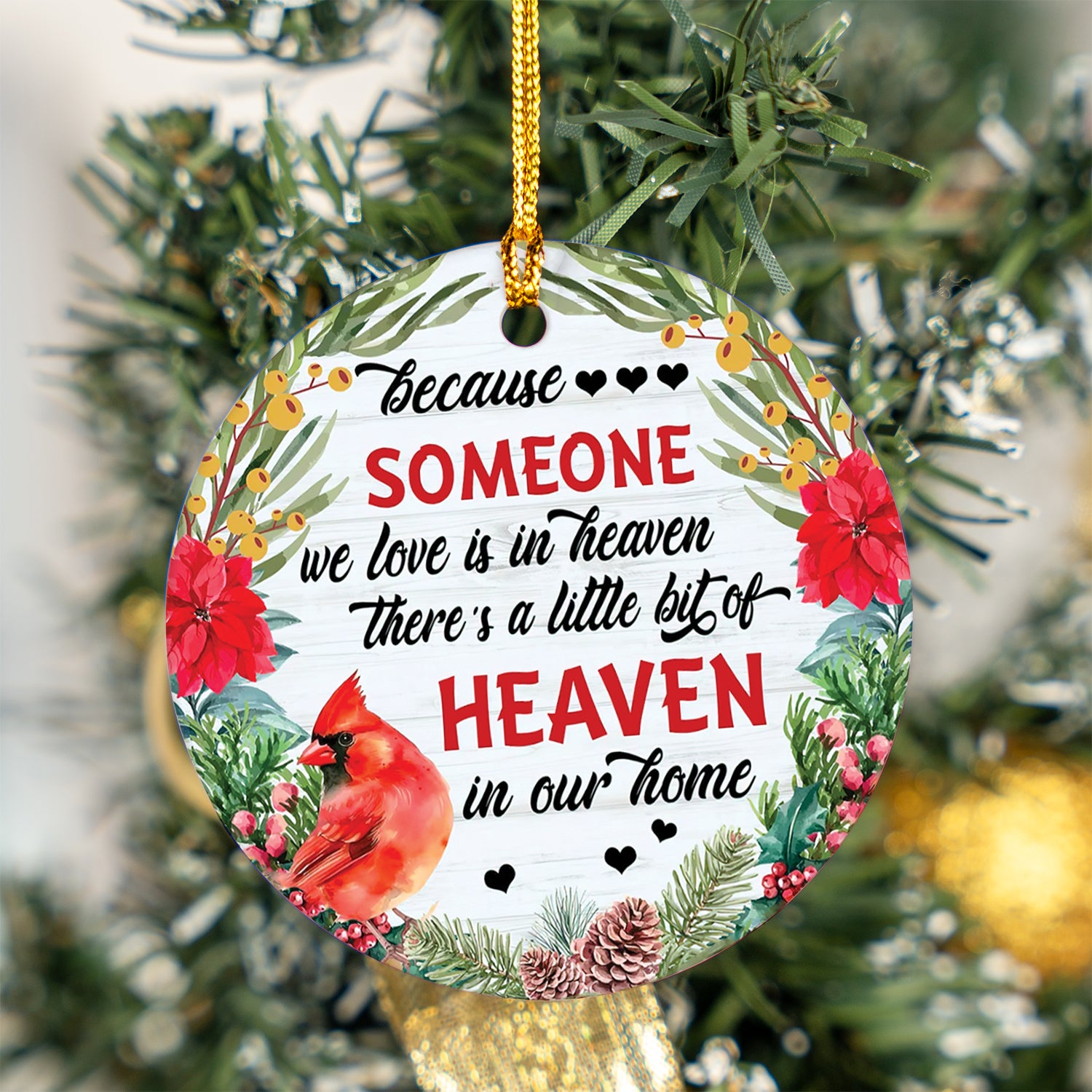 Cardinal - Personalized Remembrance Ornament