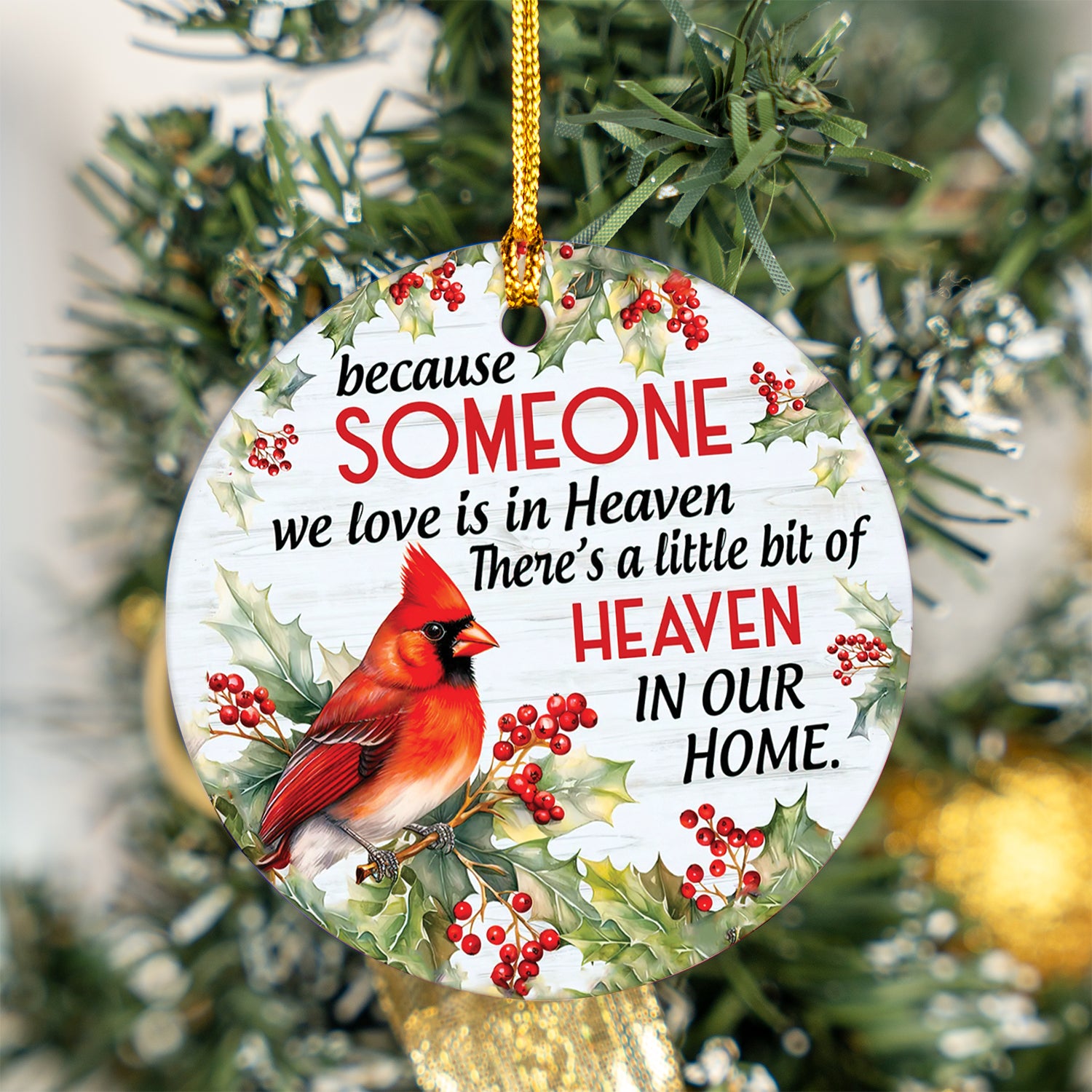 Cardinal - Personalized Remembrance Ornament