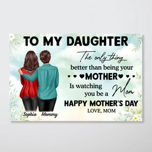 To My Daughter From Mom Personalized Poster, Heartfelt Gift For Daughter